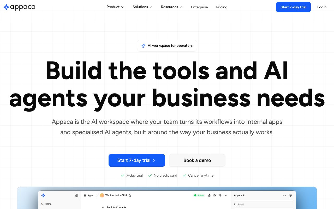 Appaca interface screenshot