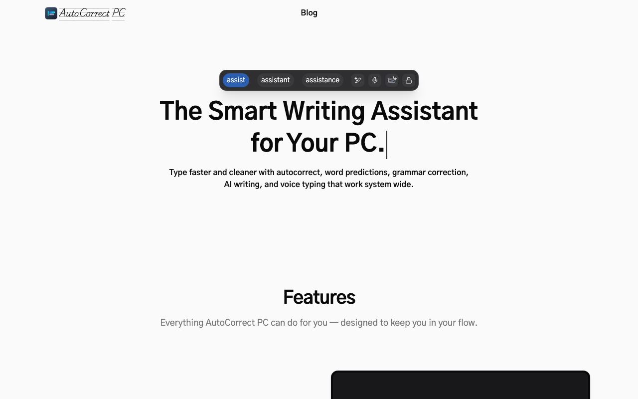 AutoCorrect PC interface screenshot
