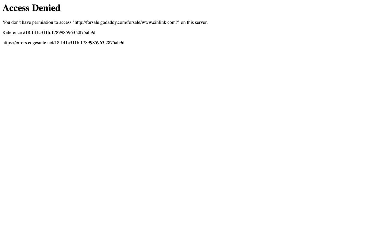 CinLink interface screenshot