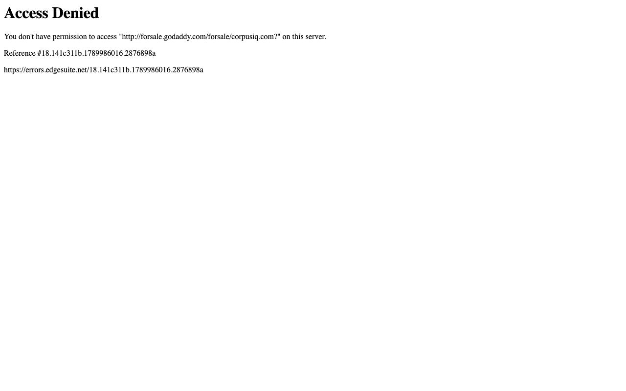 CorpusIQ interface screenshot