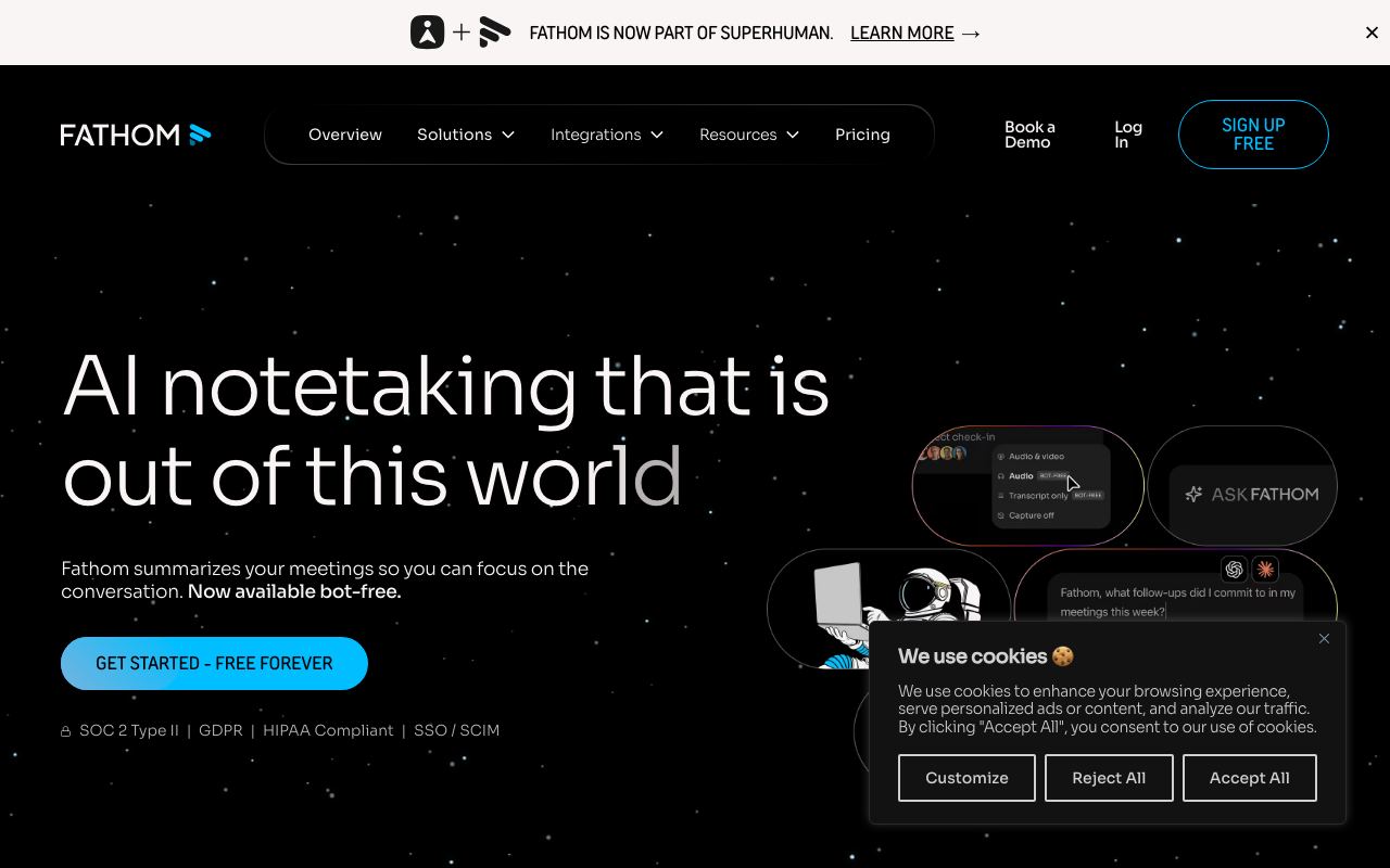 Fathom interface screenshot