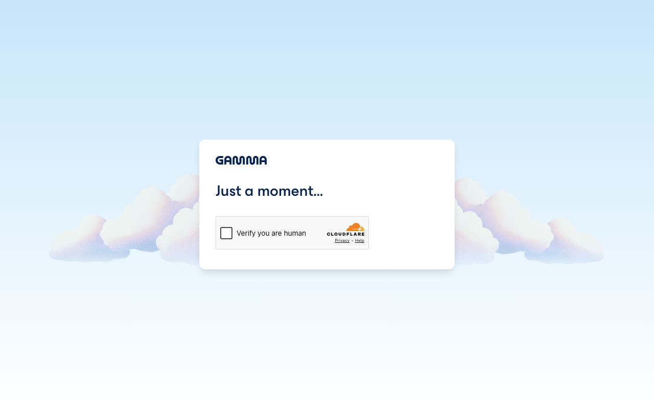Gamma interface screenshot