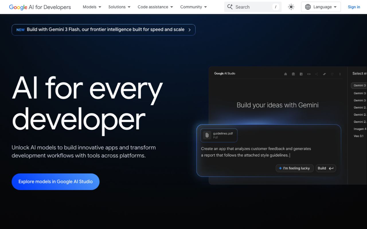 Gemini 3.5 Flash interface screenshot
