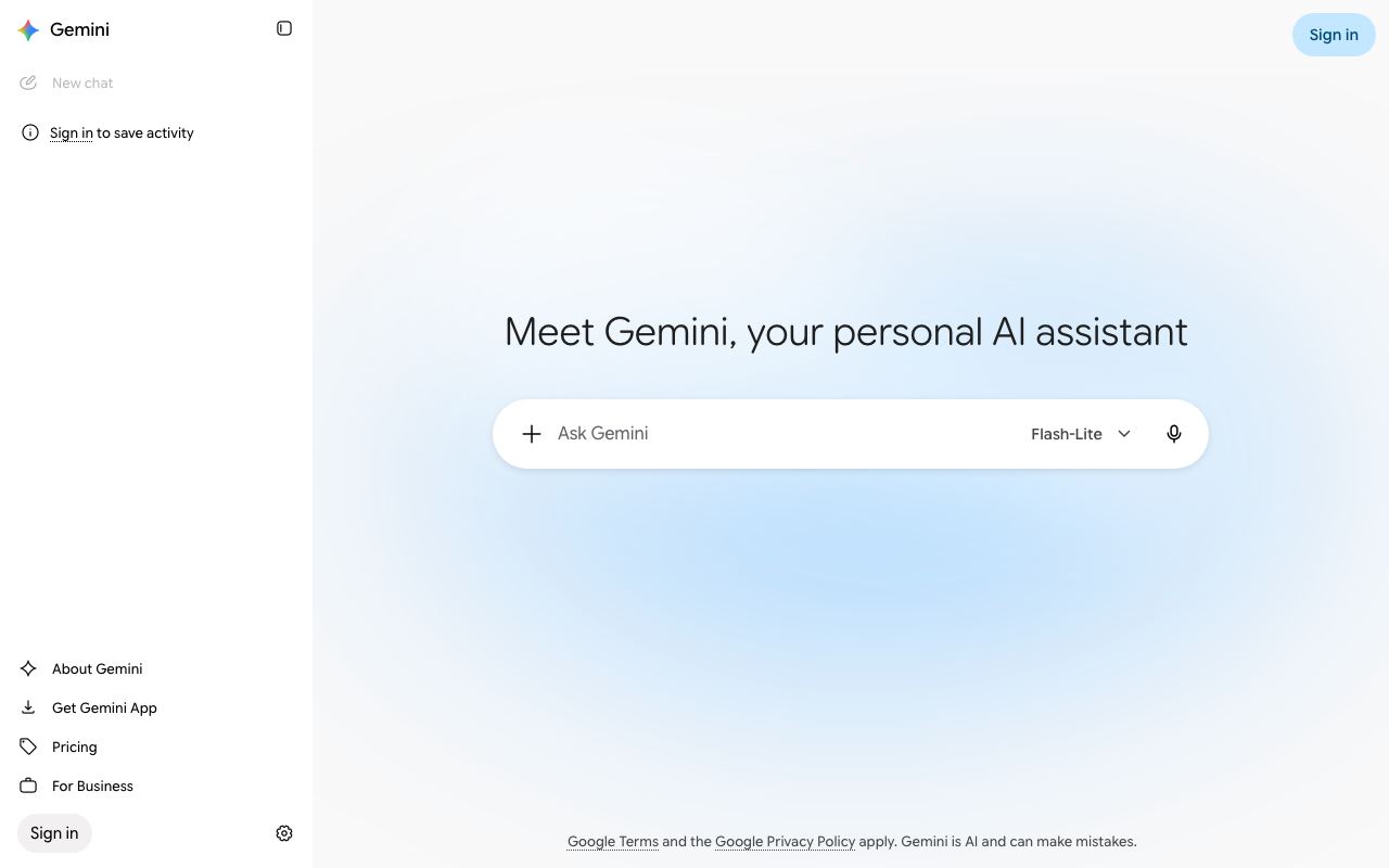 Gemini Omni Flash interface screenshot