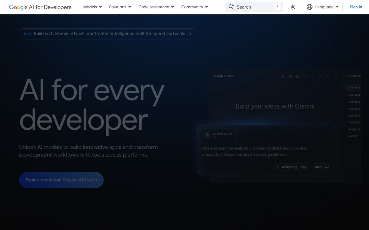 Google Gemini 2.0 Flash interface screenshot
