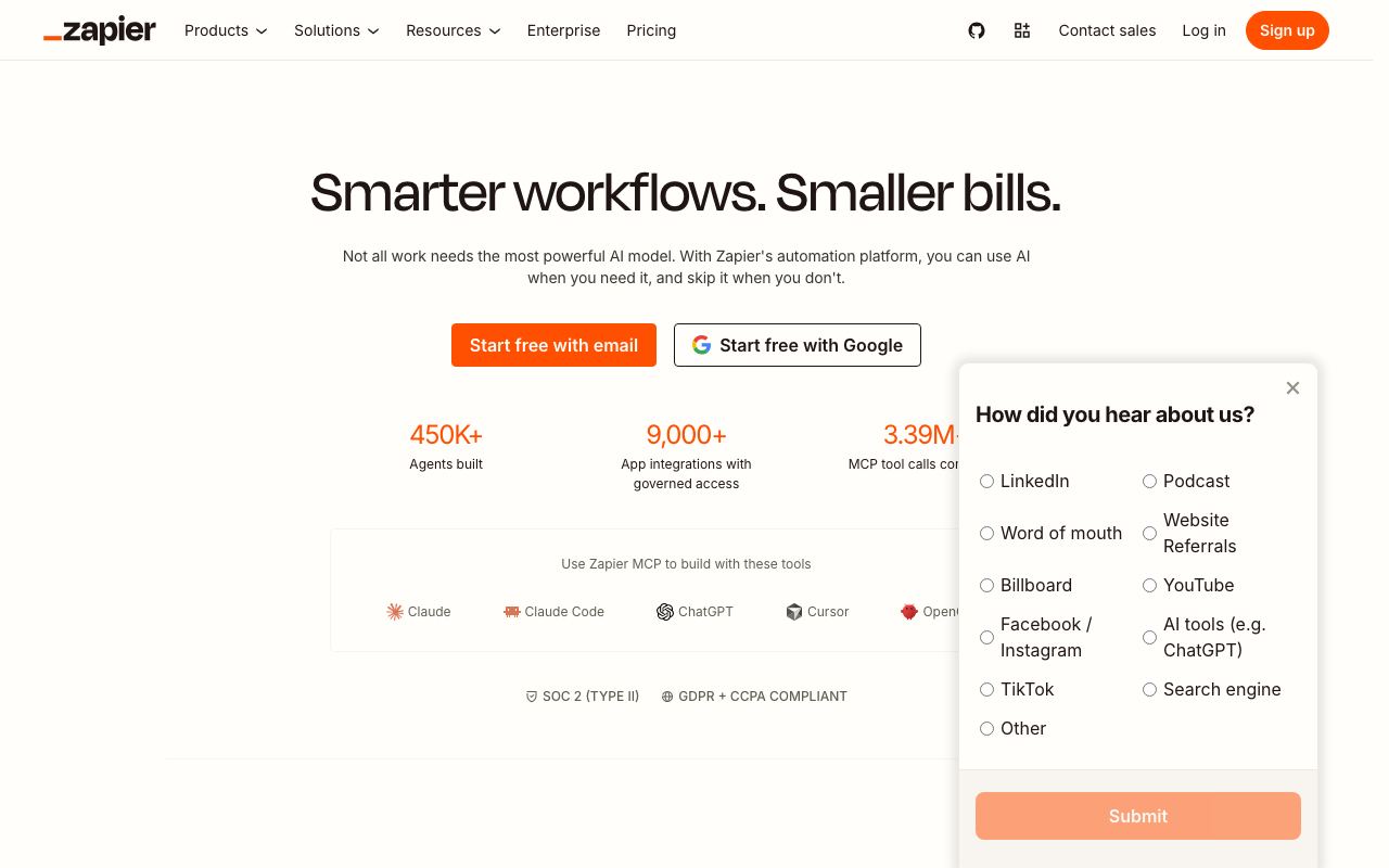 Zapier interface screenshot